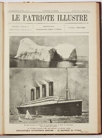 [TITANIC]. Ensemble de 14 documents autour du naufrage du Titanic (14 avril 1912).
*...