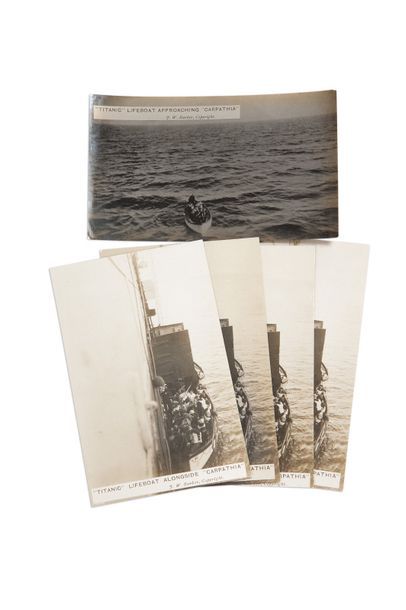 [TITANIC]. Collection of 13 documents relative to the sinking of the Titanic (14...