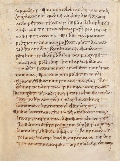 ALDHELM (SAINT) (vers 639-709) Évêque de Sherbourne, poète et érudit latin. Deux...