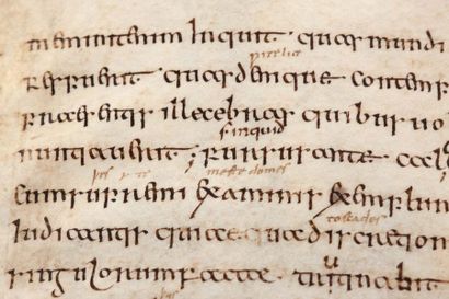 ALDHELM (SAINT) (vers 639-709) Bishop of Sherbourne, Latin poet and scholar. Two...