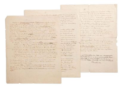 EINSTEIN ALBERT (1879-1955). Autograph MANUSCRIPT, signed « A. Einstein », [circa...