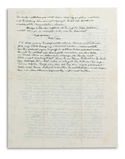 EINSTEIN ALBERT (1879-1955). Signed autograph letter, signed « Dein Papa », 11 July...