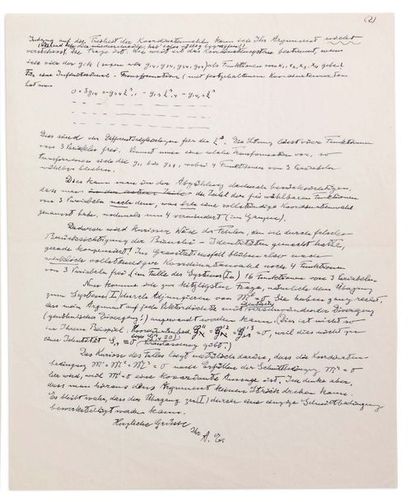 EINSTEIN ALBERT (1879-1955). Signed autograph letter, signed initials « A.E. », [28...