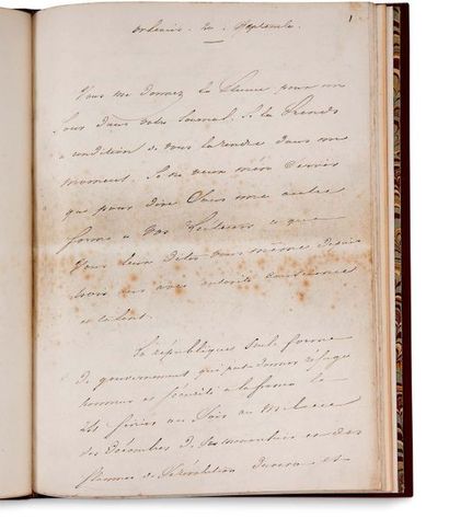 LAMARTINE Alphonse de (1790-1869) poète et homme politique MANUSCRIT autographe signé...