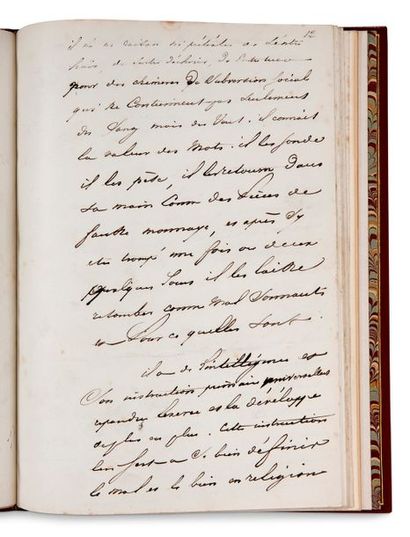LAMARTINE Alphonse de (1790-1869) poète et homme politique MANUSCRIT autographe signé...