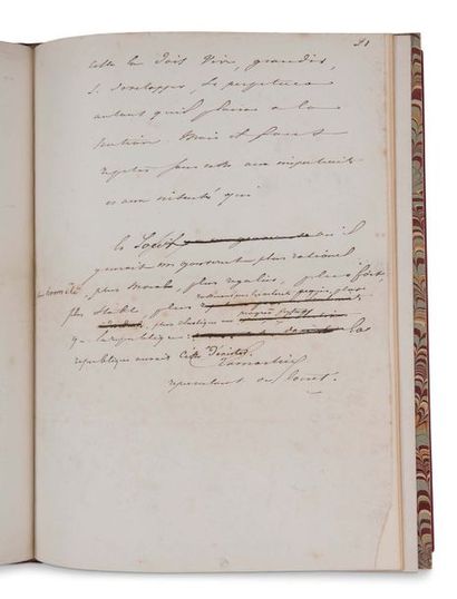 LAMARTINE Alphonse de (1790-1869) poète et homme politique MANUSCRIT autographe signé...