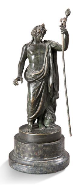 D'après l'Antique Statuette en bronze représentant Antinous sous la forme de Dyonisos-Osiris....