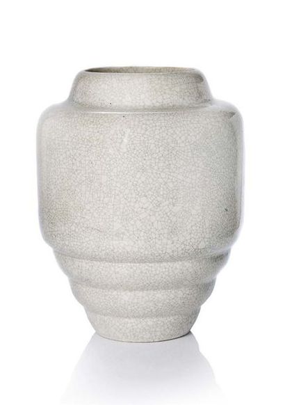 BOCH Frères La Louvière Important vase
Céramique
H. 42 cm d
Diam. 32,5 cm