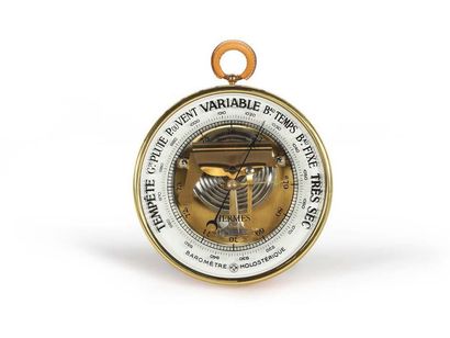 HERMES Barometer
Metal, leather
D.: 16 cm.
Naudet-Dourde