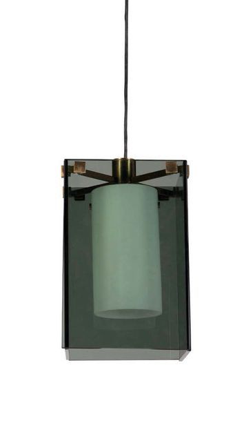 Max INGRAND (1908-1969) 
Suspension, so-called 2099
Glass, brass
H.: 97 cm.
Fontana...