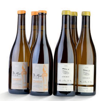 null CHABLIS DE MOOR ROSETTE 2015, VIN DE FRANCE DE MOOR "SANS NOUIT" 2015 6 bottles...