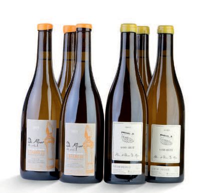 null CHABLIS DE MOOR ROSETTE 2015, VIN DE FRANCE DE MOOR "SANS NOUIT" 2015 6 bottles...