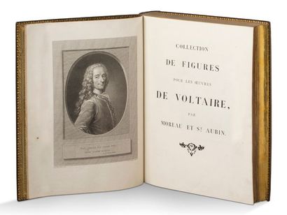 VOLTAIRE. 
Collection de figures pour les OEuvres. [Paris, Renouard, 1802].In-4,...