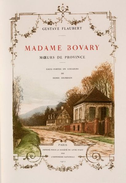 FLAUBERT (Gustave) 
Madame Bovary. Moeurs de province. Paris, Imprimé pour la Société...