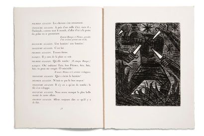 GROMAIRE (Marcel)-SHAKESPEARE (William) 
Macbeth. Paris, Tériade éditeur, 1958. In-folio,...