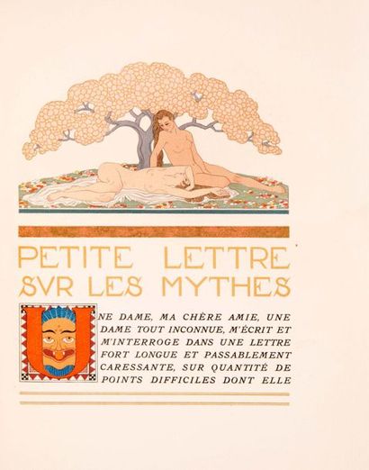 GUÉRIN (Maurice de) 
Poèmes en prose. Précédés d'une petite lettre sur les mythes...