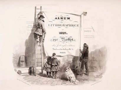 RAFFET (Auguste) 
Albums lithographiques. Paris, Gihaut frères, 1830-1837. Ensemble...