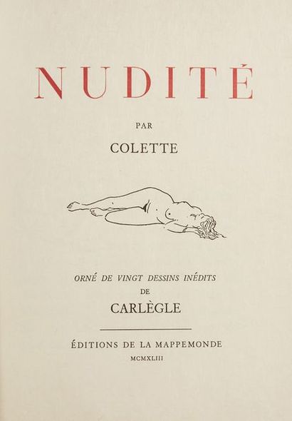 COLETTE SIDONIE-GABRIELLE (1873- 1954)