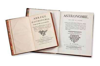 Lalande (Joseph-Jérôme Lefrançois, de.) 
Astronomie. Paris, Desaint & Saillant, 1764....