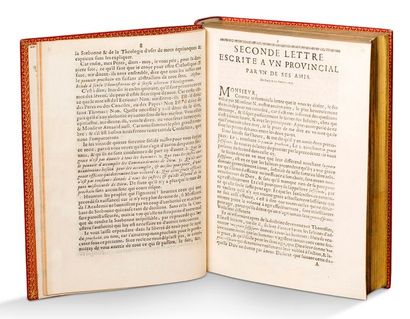 BLAISE (Pascal) 
Les Provinciales ou les lettres écrites par Louis de Montalte à...