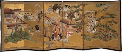 JAPON PÉRIODE EDO, XVIIIe-DÉBUT XIXe SIÈCLE Attribué à TOYOSHIGE (1777-1834)