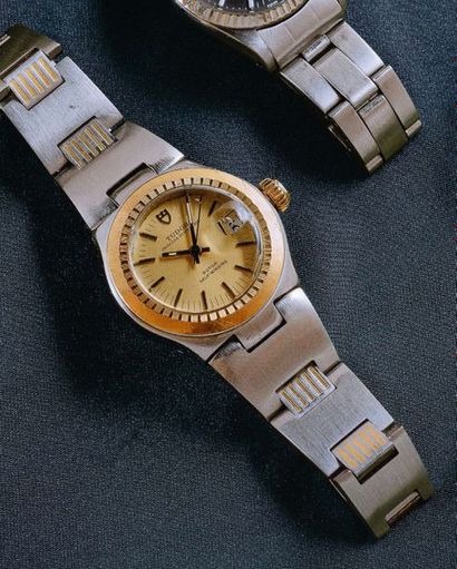 TUDOR Princess oysterdate
Circa 1976
Ref. 9301/01S Steel case and gold
bezel Automatic...