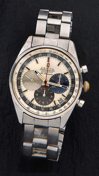 ZENITH El Primero
Ref.A386
Circa 1969 Stainless steel
case
N°231E109
Automatic mechanical...