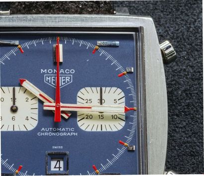 HEUER Monaco
Vers 1969
Réf. 1133B
Boitier acier
Mouvement mécanique à remontage automatique
Calibre...