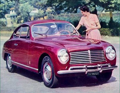 Fiat 1100 ES COUPÉ Pinin Farina 1950 Fewer than 10 surviving examples
recorded
Only...