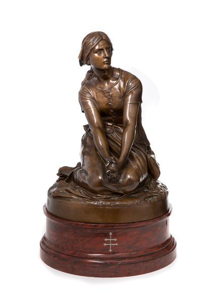 Henri CHAPU (1833-1891) Henri CHAPU (1833-1891) 


Jeanne d'Arc, 


Epreuve en bronze...