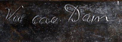 VU CAO DAM (1908-2000) Buste de jeune fille
Black patina bronze, signed on the base on...