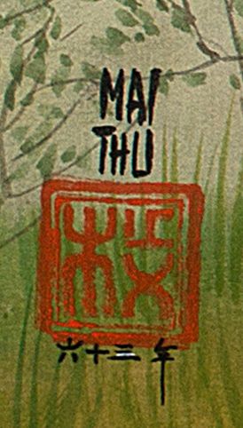 MAI trung THU (1906-1980) Joie de vivre II, 1963
Ink and color on silk, signed an...