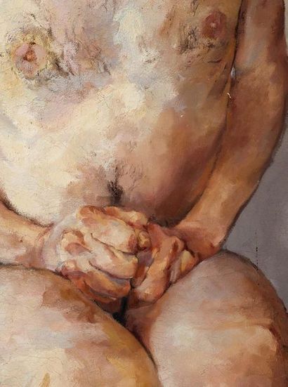PAUL MCPHAIL (né en 1966) 
Nude, 1992
Huile sur toile, datée au dos Oil on canvas,...