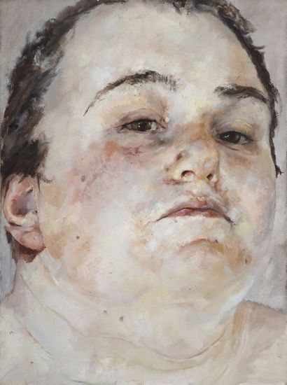 PAUL MCPHAIL (né en 1966) 
Fiona's face, 1992
Huile sur toile, signée et datée au...