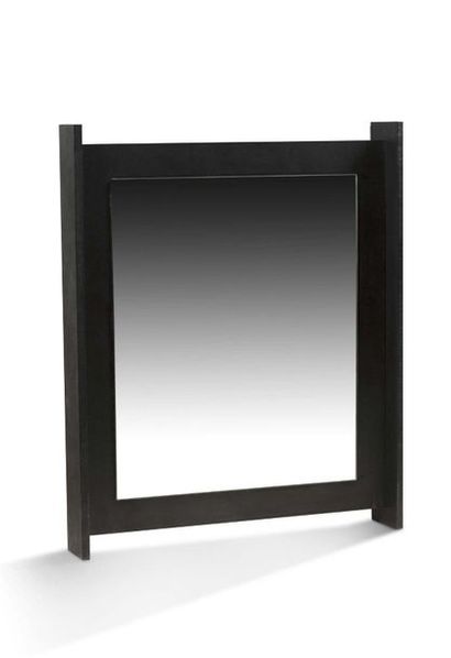 Bernar VENET (né en 1941) 
Black mirror,2005
Mirror and steel with black patina,...