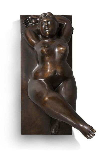 Fernando Botero (né en 1932) Reclining woman
Bronze, signed, marked with stamp of...