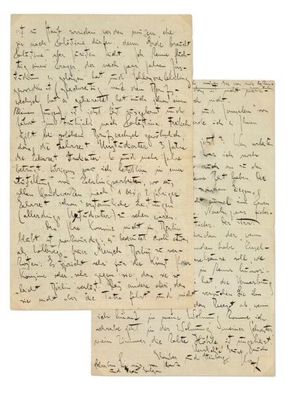 KAFKA FRANZ (1883-1924) 
Ensemble de trente-huit lettres autographes signées adressées...