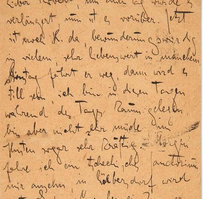 KAFKA FRANZ (1883-1924) 
A set of thirty-eight autograph signed letters addressed...