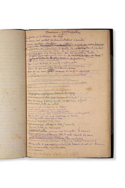 MORAND Paul (1888-1976) 
Twenty-five poems without birds, autograph manuscript signed.
S.d....