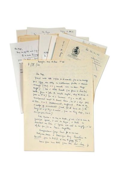 MORAND Paul (1888-1976) 
Set of 28 autograph letters, most of them signed, addressed...