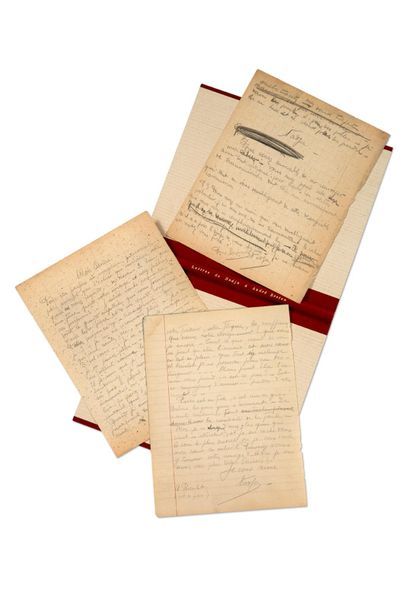 NADJA, LÉONA DELCOURT, DITE (1902-1941) 
Five signed autograph letters addressed...