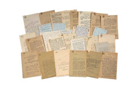 PAULHAN Jean (1884-1968) 
Set of sixty-seven autograph and typewritten letters addressed...