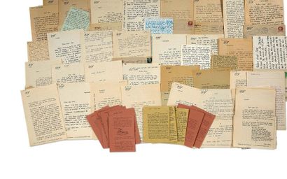 PAULHAN Jean (1884-1968) 
Correspondance adressée à Joë Bousquet. 1932-1950. 61 lettres...