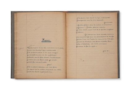 BRETON André (1896-1966) Mont de Piété, complete autograph manuscript with the first...