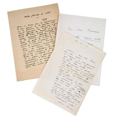 CHAR RENÉ (1907-1988) 
Vingt-et-une lettres et cartes autographes signées adressées...