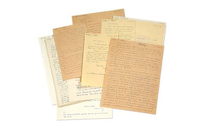 CSAKY Joseph (1888-1971) Autograph correspondence addressed to Pierre LÉVY. 1945-1953,...