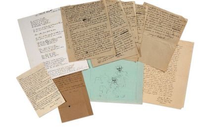 FINI Leonor (1908-1996) 
Réunion de 337 lettres, cartes et notes, la plupart autographes...