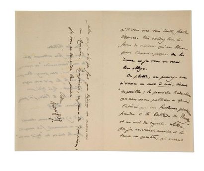 GIDE André (1869-1951) 
Three signed autograph letters addressed to Francis JAMMES,...
