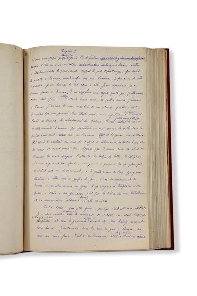 Giraudoux Jean (1882-1944) 
Bella, manuscrit autographe signé. 21 janvier 1925, 205...