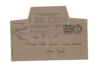 JACOB Max (1876-1944) 
Trois lettres autographes signées adressées à Ad. AYNAUD.
Paris...